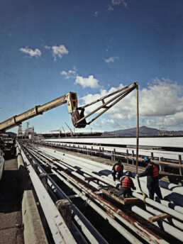 Long Wharf Sanitary Sewer Crane